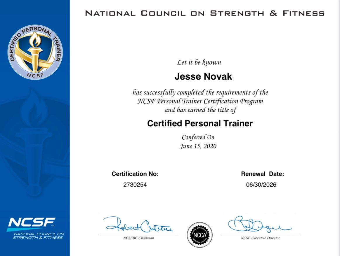 Personal Training Certification